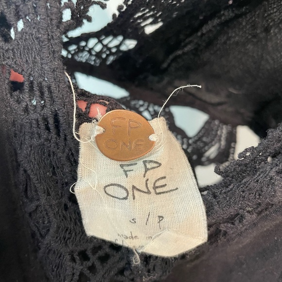 Free People Black Lace Mini Dress - Picture 4 of 4